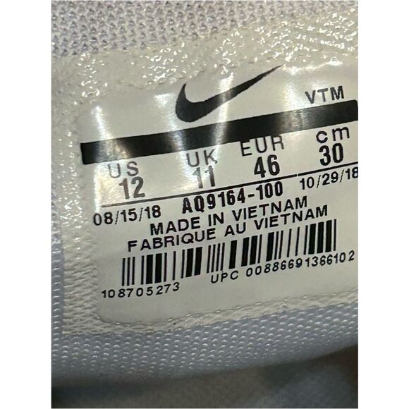 NIKE air max 270 White Lime Blast Photo Blue lace up shoes sneakers mens 12 main image 8